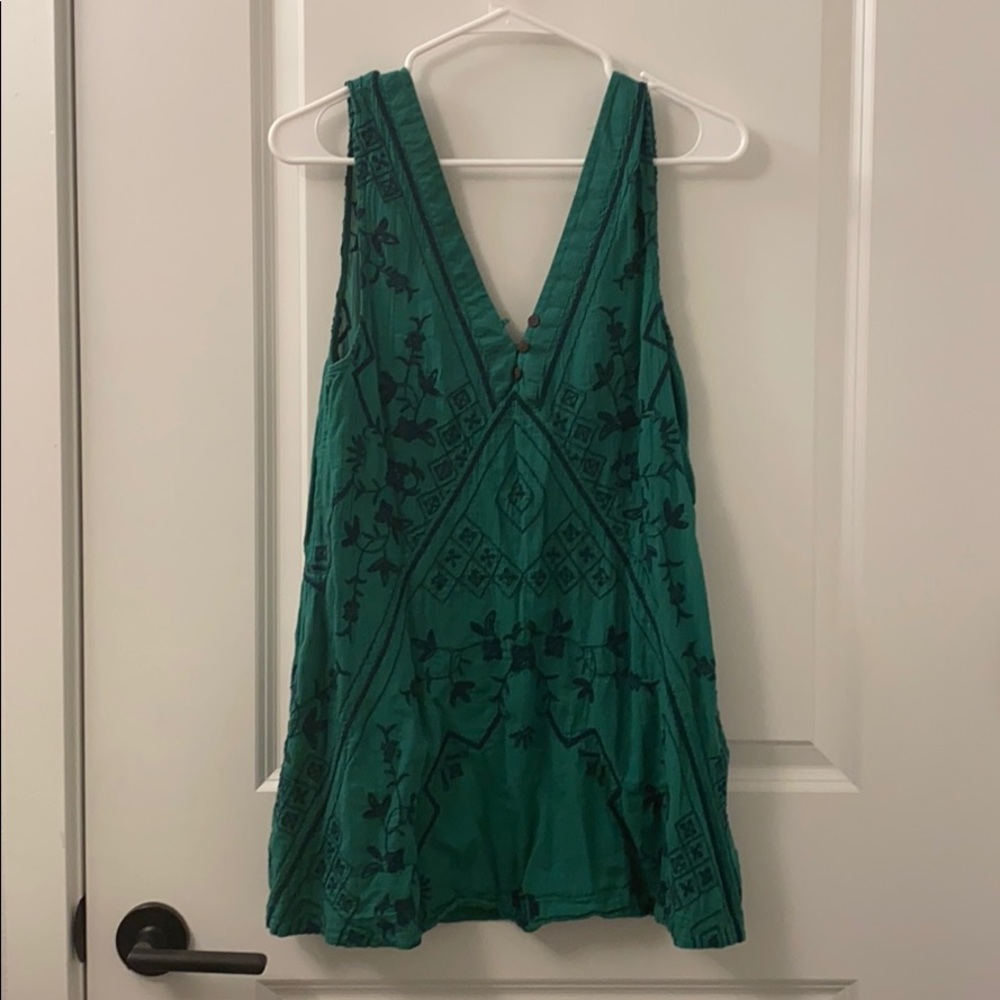 Free People Small Emerald Green Tunic